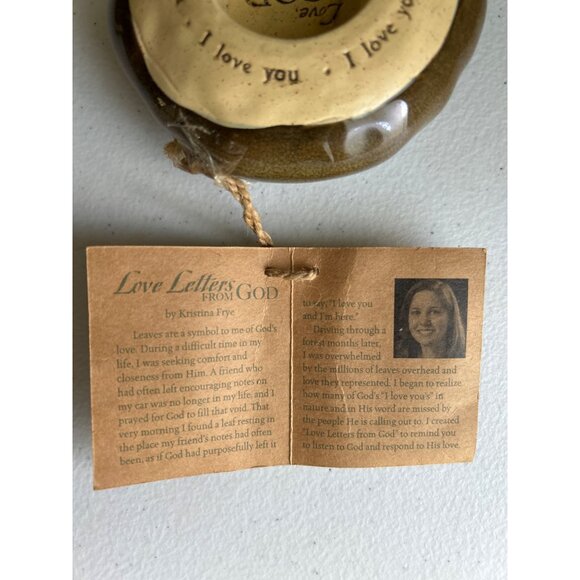 New Creative Brand Seeds Of Faith Stoneware Tea Light Holder Inspirational - Picture 2 of 4